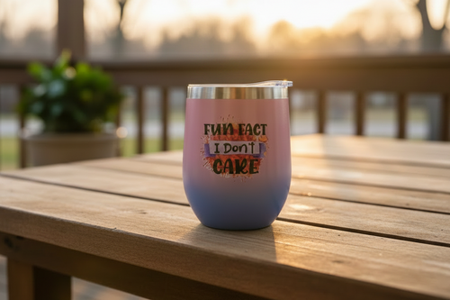 12oz Tumbler - No Straw on Rustic Backporch