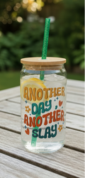 16oz Glass Tumbler - Ice Water & Lemon