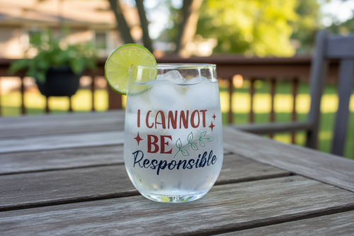 16oz Stemless Wine Tumbler on Backporch
