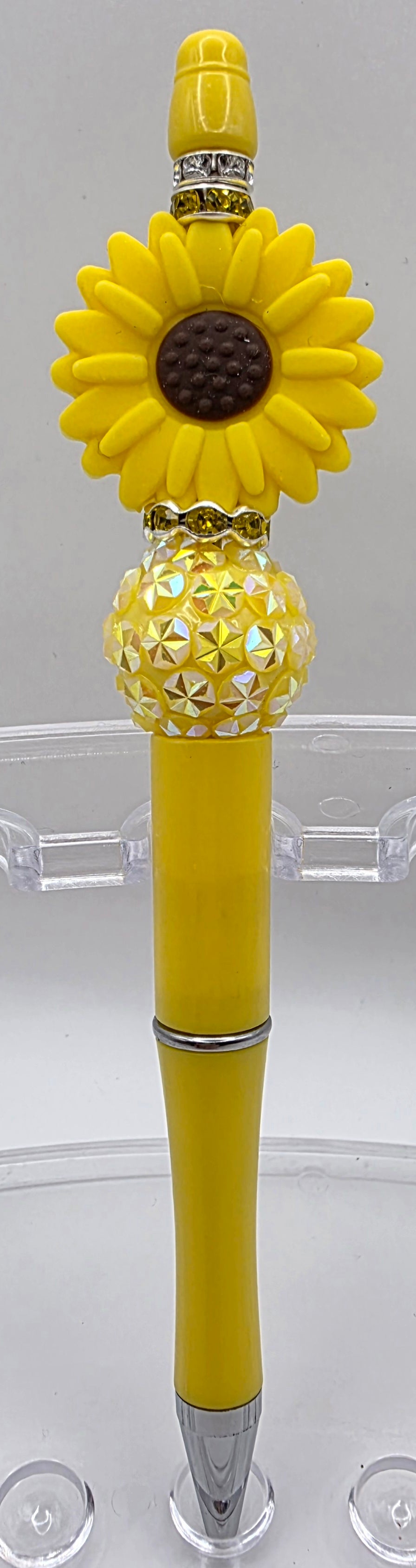 Yellow Flower Beaded Pen