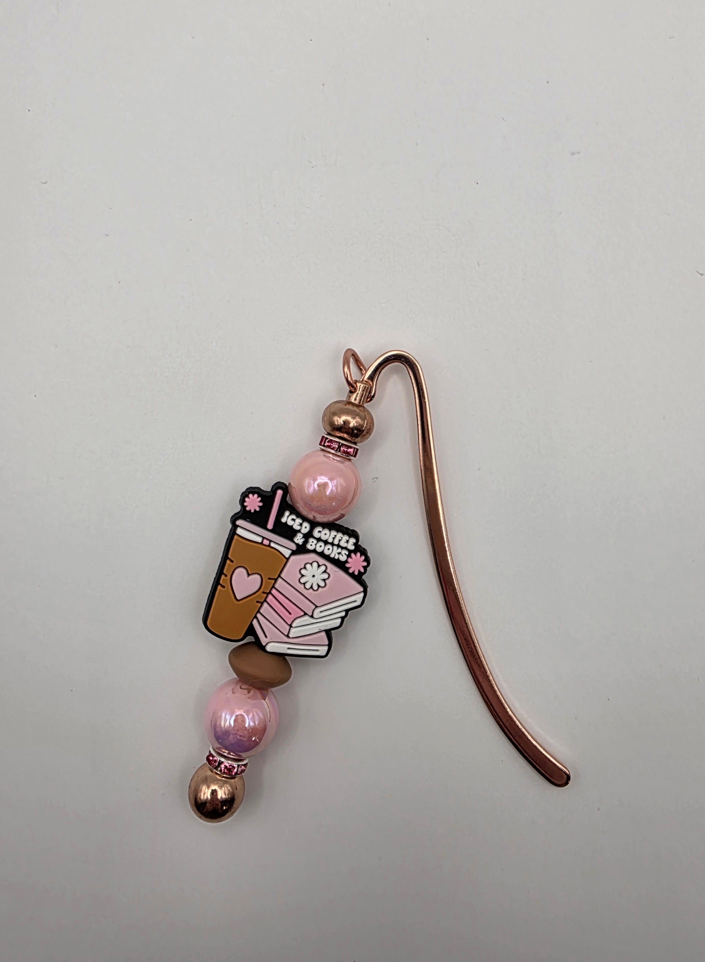 Beaded Bookmark- Rose gold