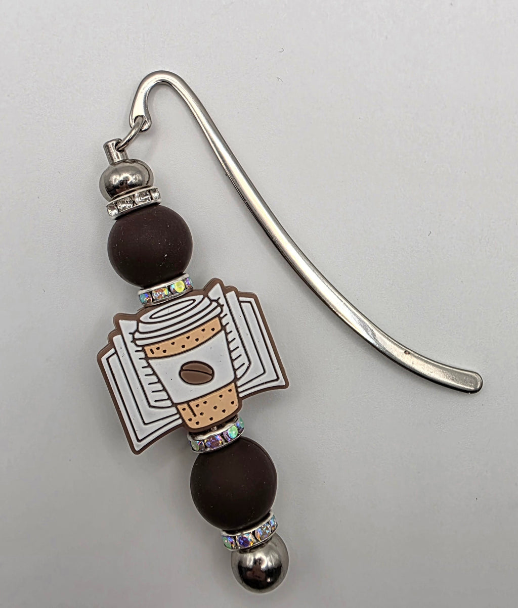 Beaded Bookmark - Silver