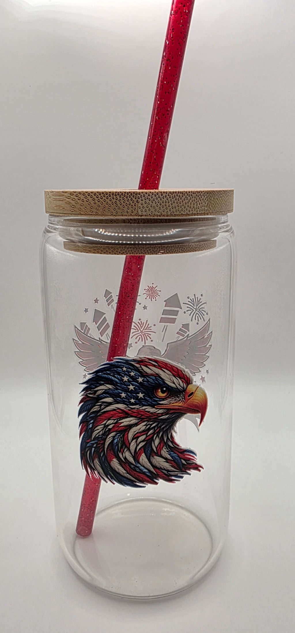 250th Anniversary 16oz Glass Tumbler w/Lid & Straw