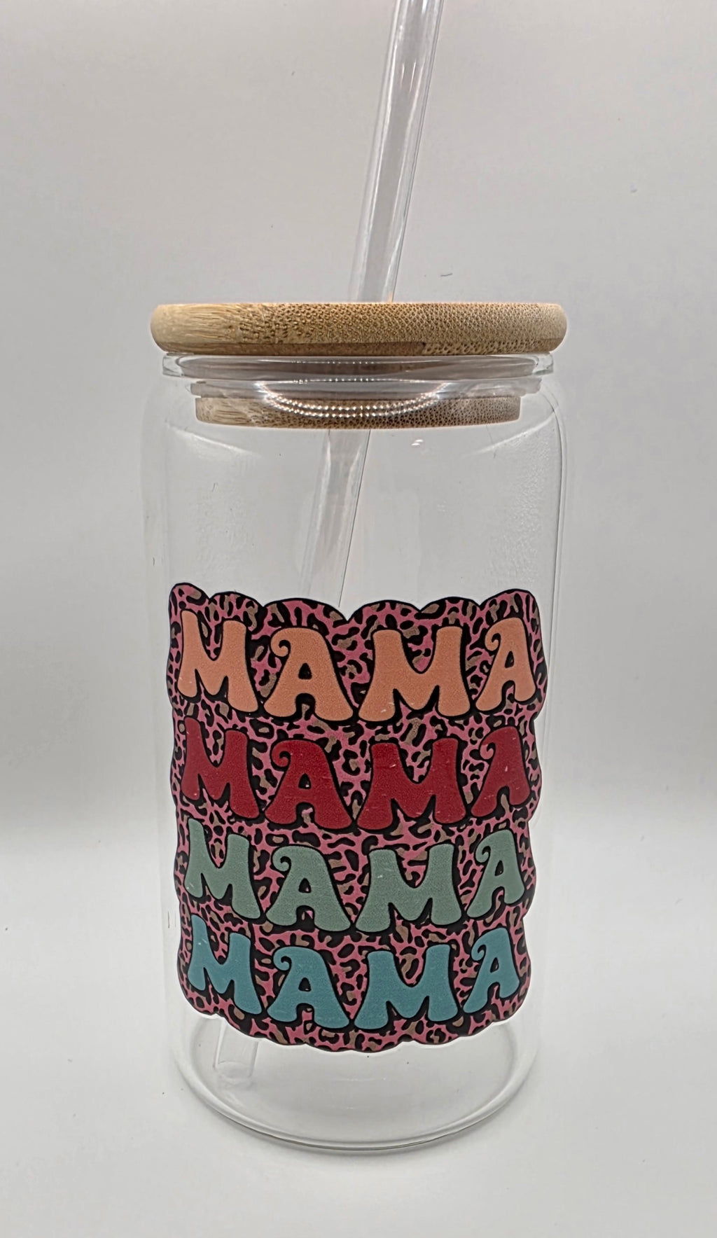 16oz Glass Tumbler "MAMA"