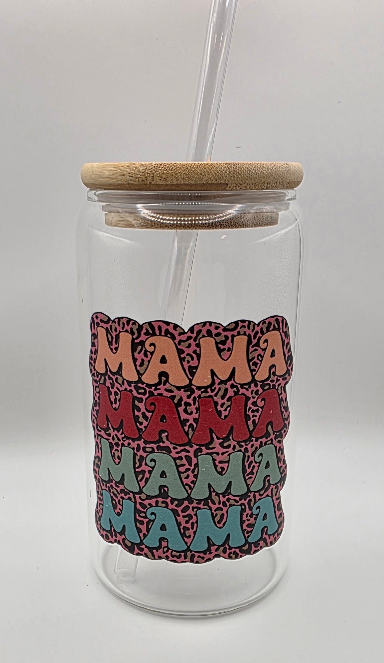 16oz Glass Tumbler "MAMA"