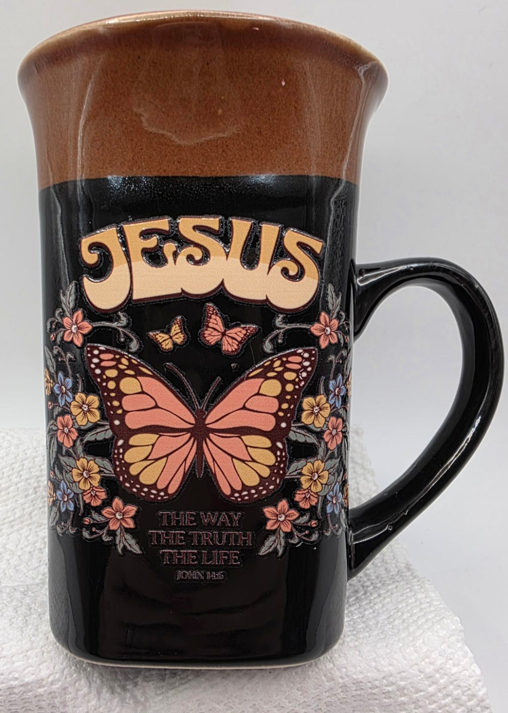 16oz Two-toned Mug "Jesus the Way the Truth the Life"