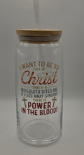 20oz Glass Tumbler "I Want to Be So Full of Christ...."