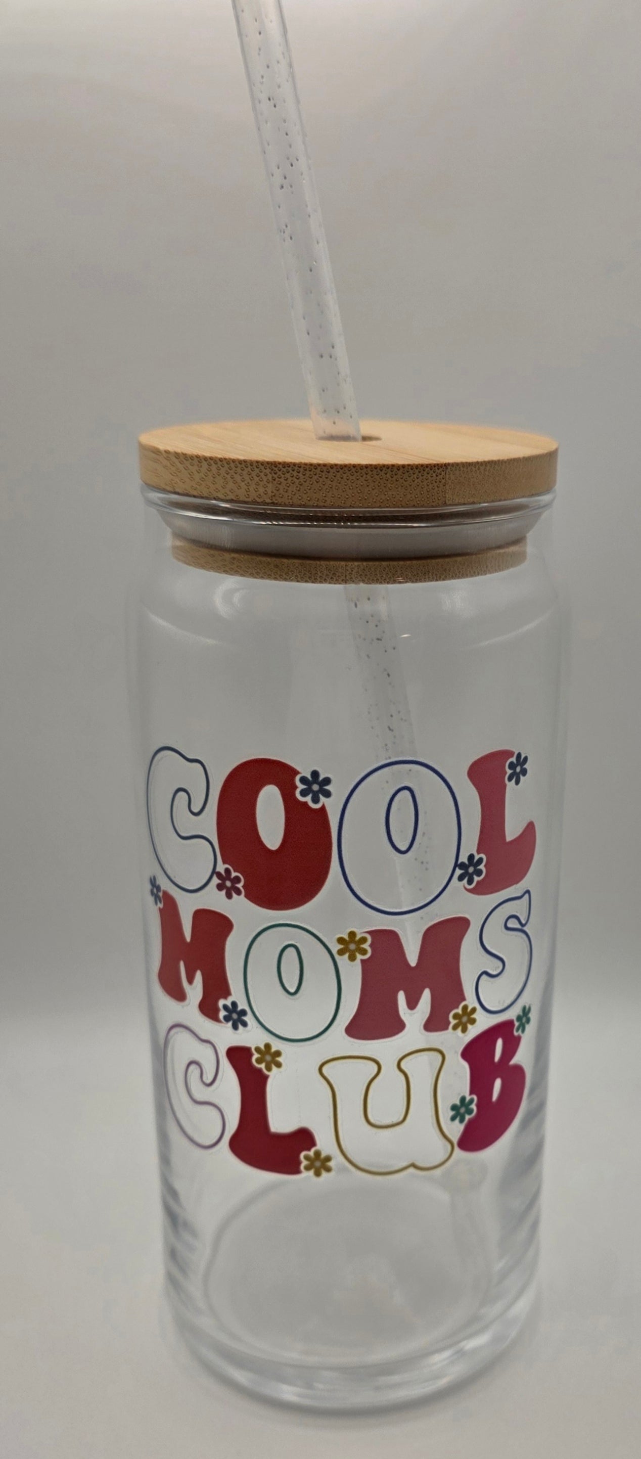 20oz Glass Tumbler - "Cool Moms Club"
