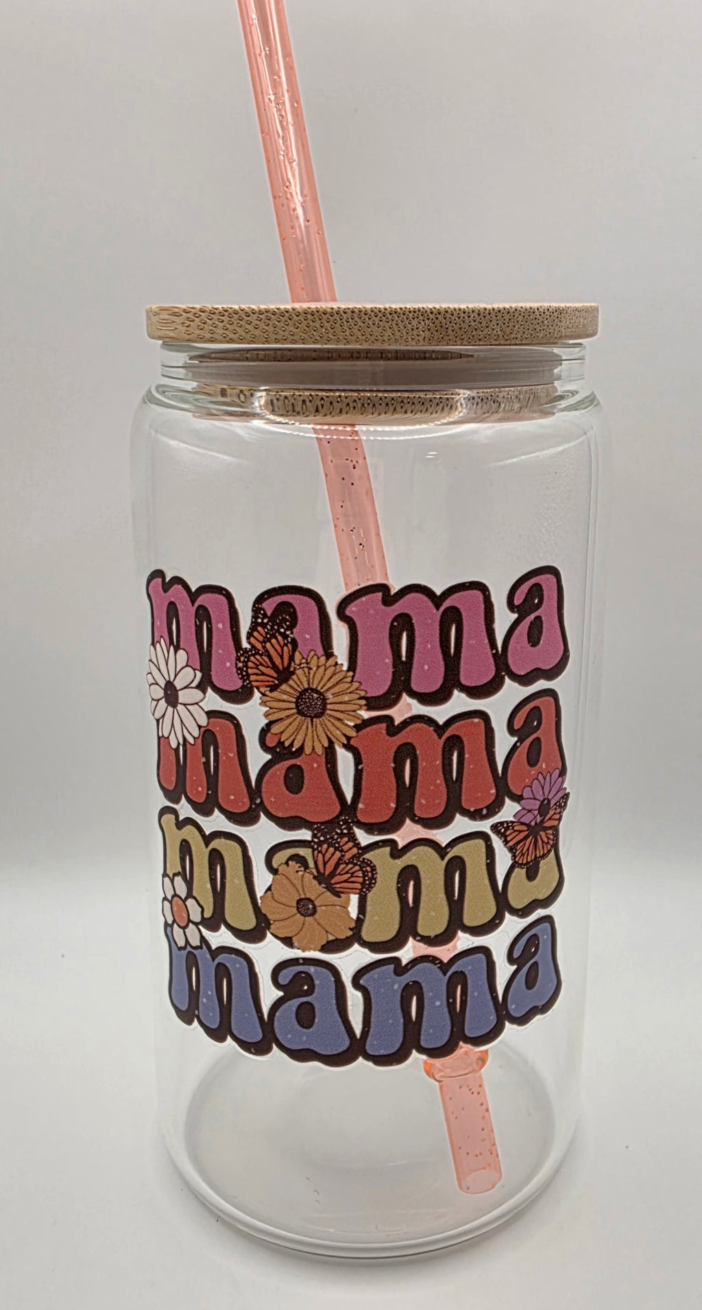 16oz Glass Tumbler - "mama, mama...."