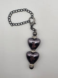 Beaded Charm - 2 Hearts