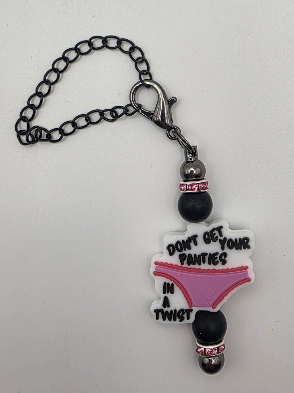 Beaded Charm "Don't Get Your Panties in a Twist"