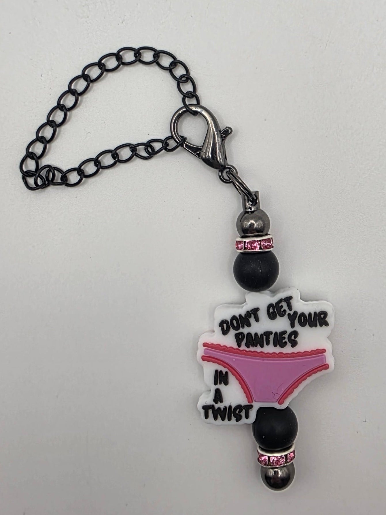 Beaded Charm "Don't Get Your Panties in a Twist"