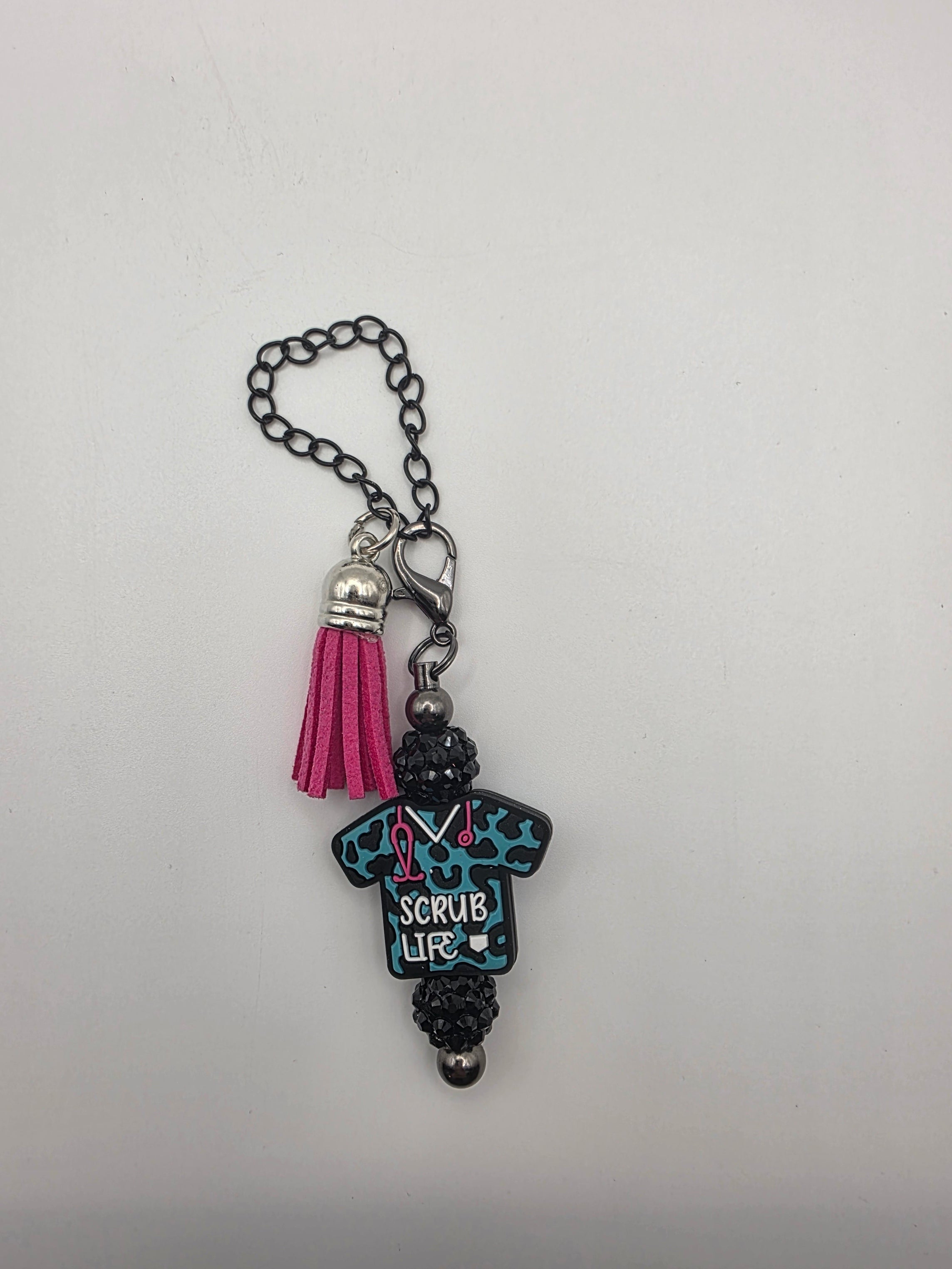 Beaded Charm  "Scrub Life"