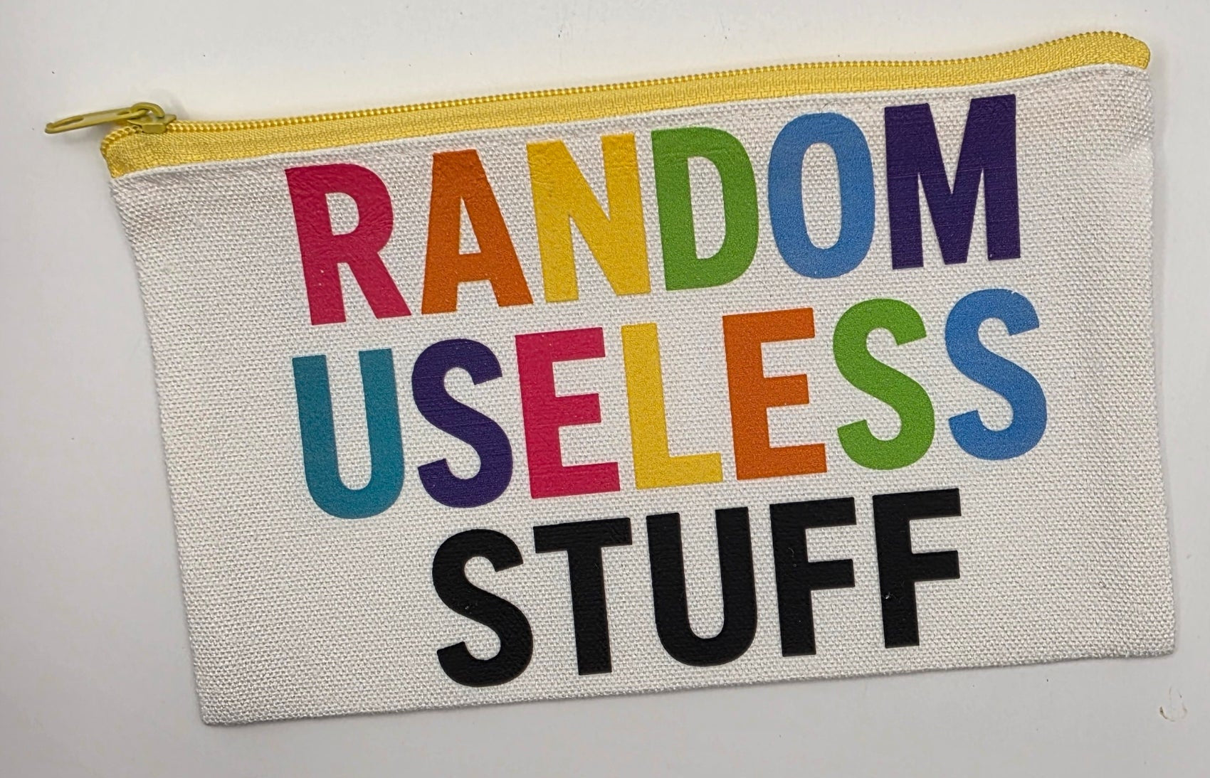 Zippered Bag "Random Useless Stuff"