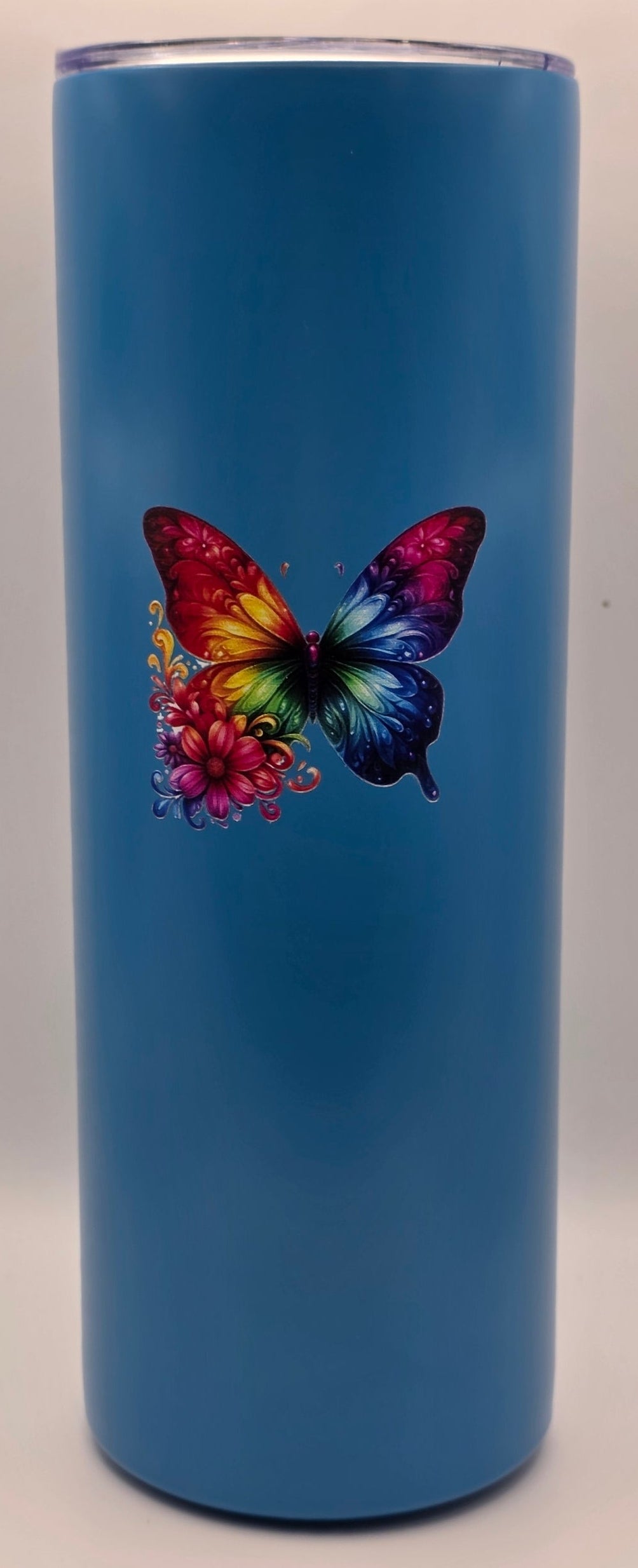 20oz Stainless Steel Tumbler Blue "Be Still & Know That I Am God"