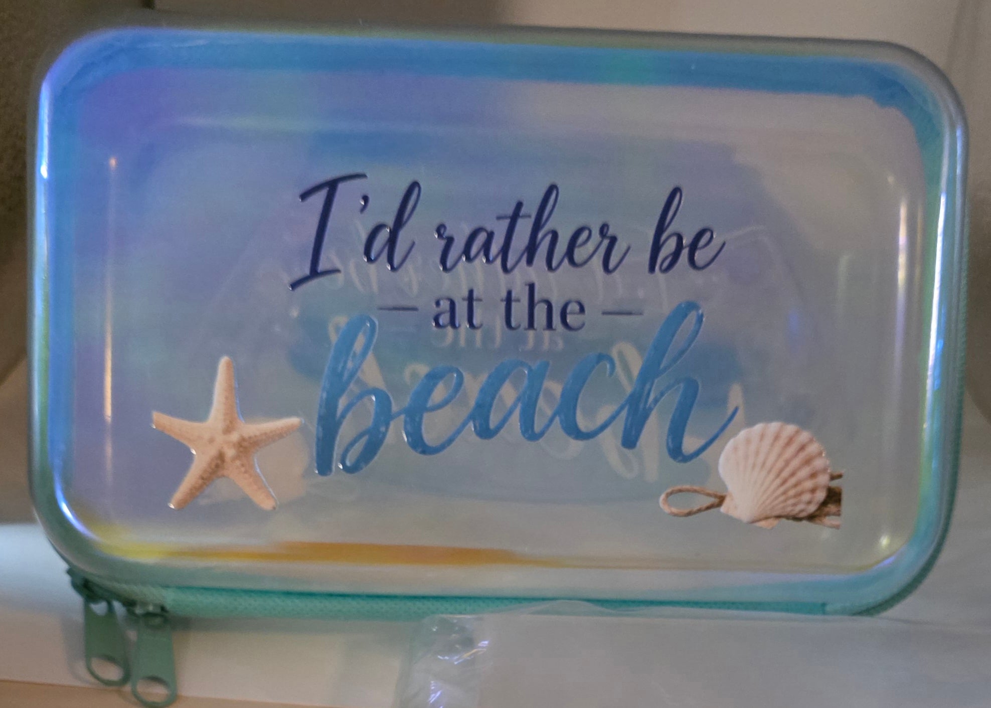 Zippered Case "I'd rather be at the Beach"