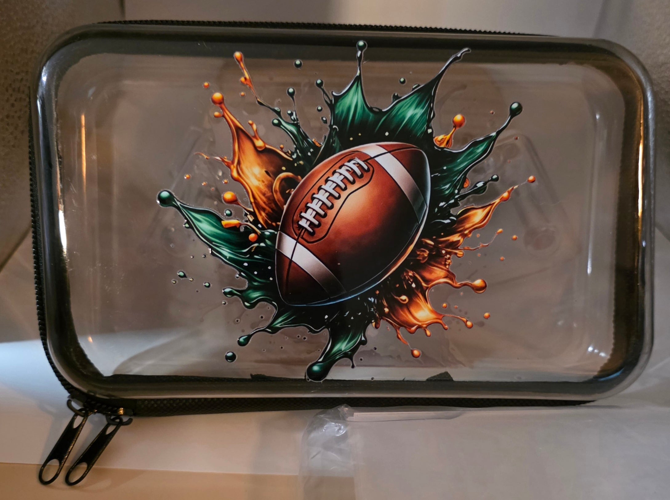 Zippered Case with Football