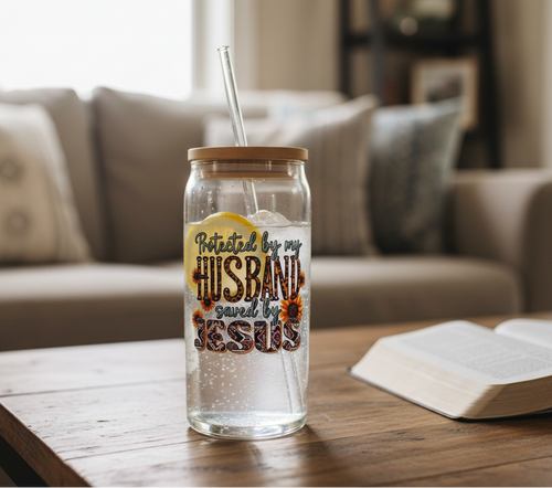 20oz Glass Tumbler Lifestyle with Actual Product