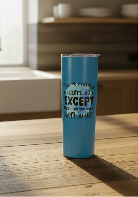 20oz Skinny Tumbler with Farmhouse Sink Background