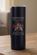 20oz Tumbler Lifestyle Shot on Rustic Coffee Table