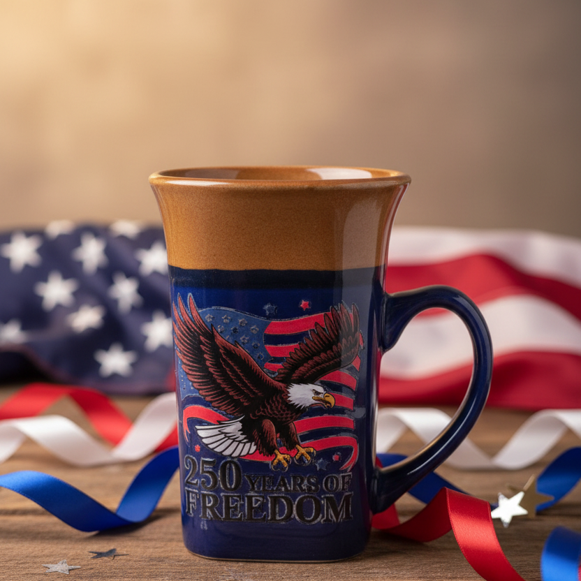 250th Anniversary Mug - Rustic Patriotic Style