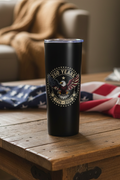 250th Anniversary Tumbler - Rustic Coffee Table with American Flag
