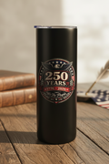 250th Anniversary Tumbler - Rustic Desk Light Background