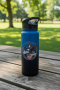 250th Anniversary Water Bottle on Picnic Table