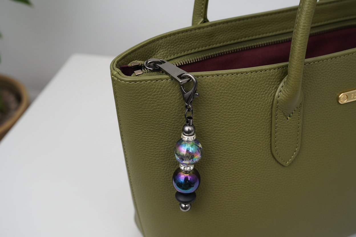 Beaded Charm on a Bag
