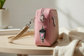 Beaded Charm on Pink Bag Zipper