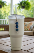Light Cream Tumbler Straw Charm