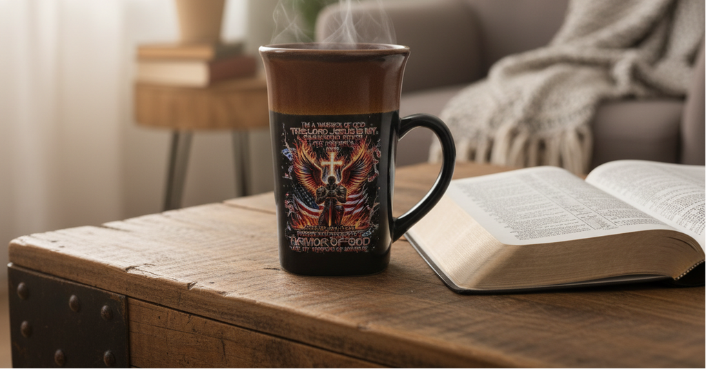 Prayer and Armor of God Mug with Steam