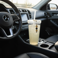 Straw Charm - Left Hand Drive Car with Lemonade Drink