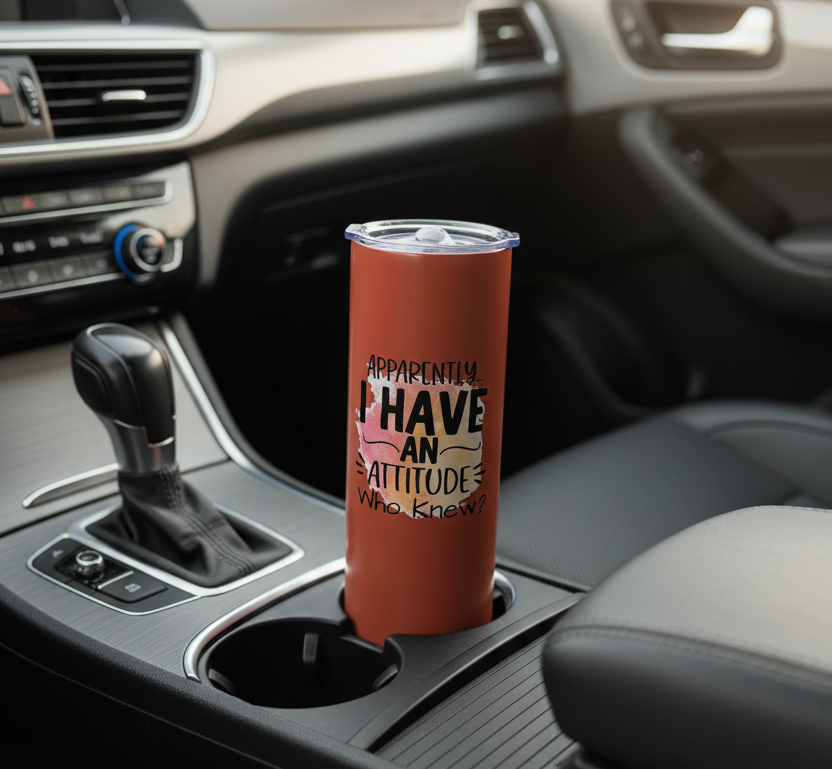 Tumbler in Car Cup Holder