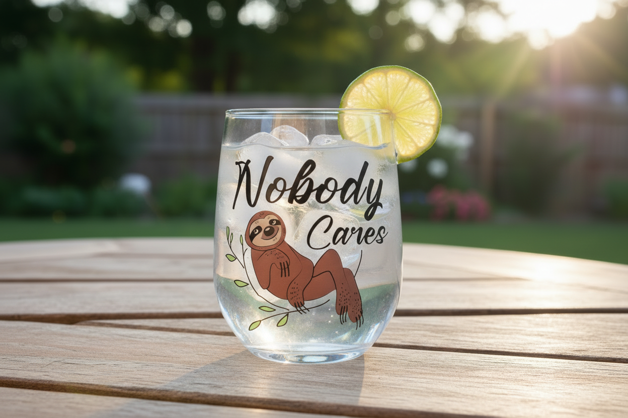Tumbler with Ice Water and Lime